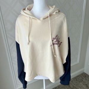 NWOT Adidas Oversize Cropped Hooded Sweatshirt size L
